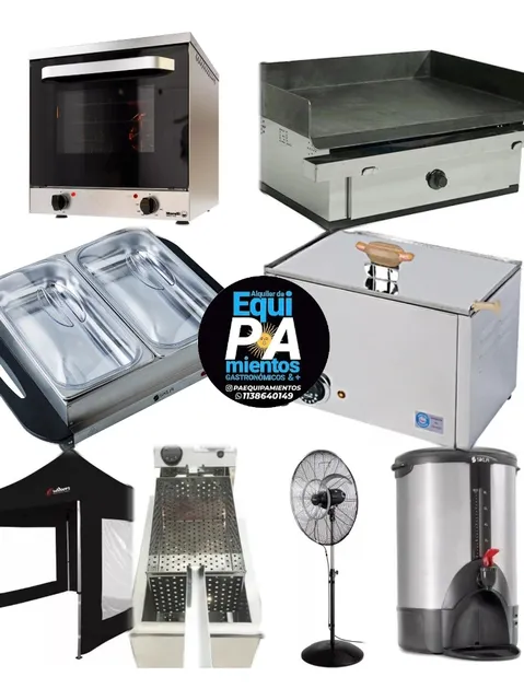 Alquiler De Hornos Freidoras Cafeteras Pancheras Lomiteras