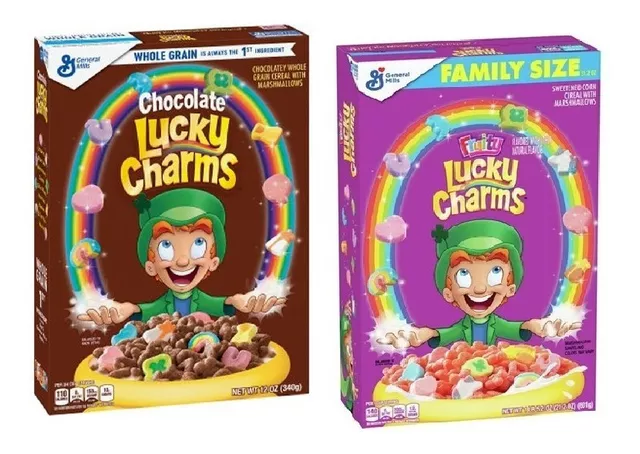 Lucky Charms Chocolate - Cereal with Marshmallows (340g) : :  Alimentación y bebidas