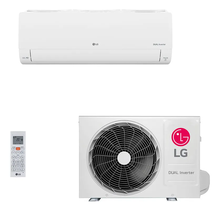 Ar-condicionado Hw LG Dual Inverter Voice +ai 9.000 Qf Branco