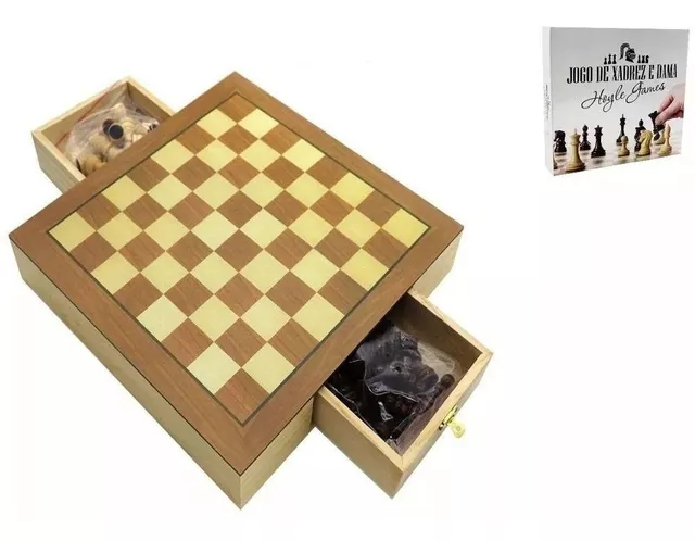 Tabuleiro de Xadrez Chinês - Jogos de tabuleiro de madeira