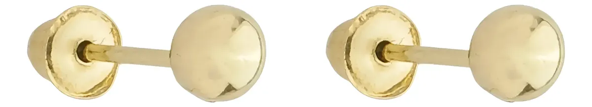 Brinco Bola 2,5mm Infantil Recém-nascido Bebê Ouro 18k — foto 7