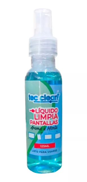 Limpiador De Pantallas Tec Clean 125ml 4 piezas Tec Clean Limpiador de  pantalla 125ml Aroma Menta