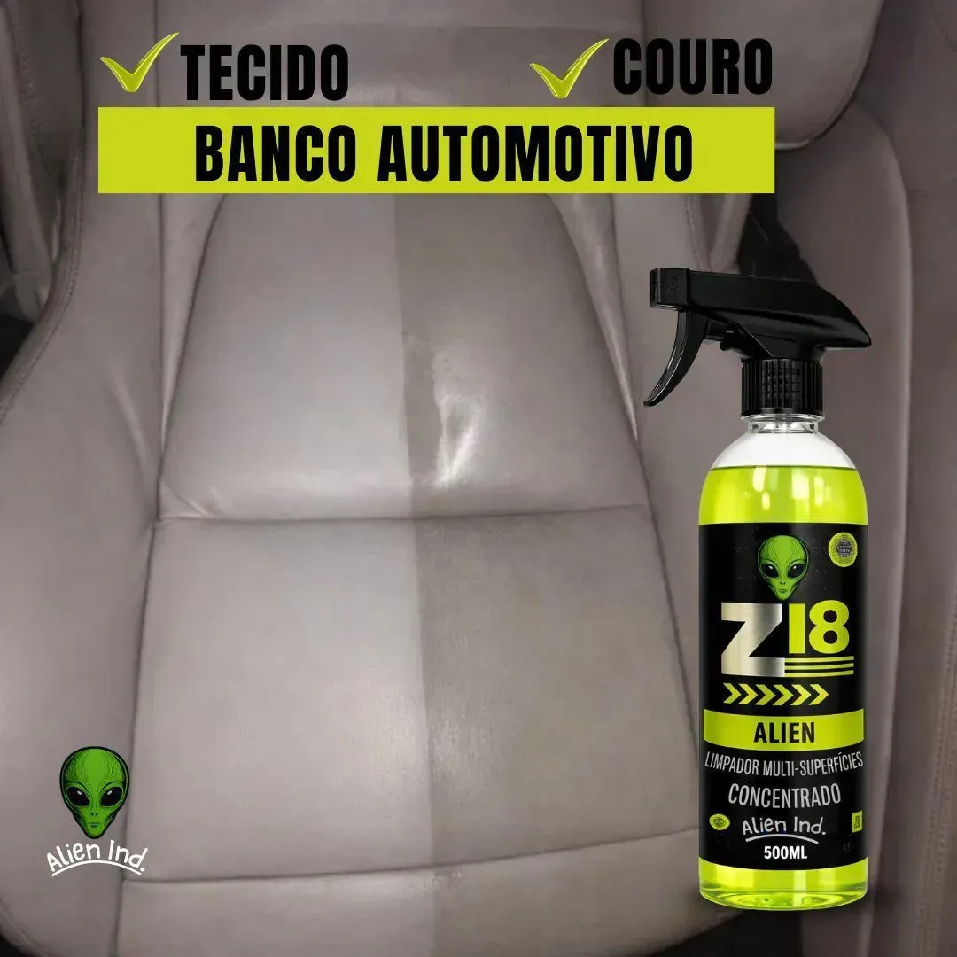 Kit 2 Limpeza Pesada Estofado E Teto Automotivo 500ml Alien - foto 6