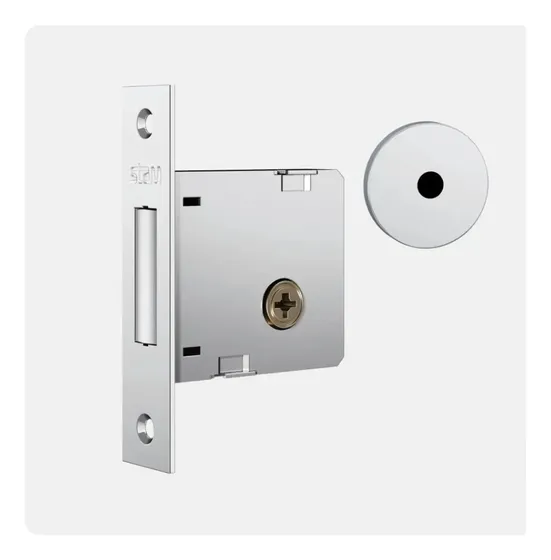 Fechadura Trava Auxiliar Stam 1004 Simples Inox Tetra