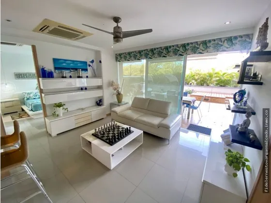 Venta Apartamento 1ra Línea De Playa Bello Horizonte Sta Mta  F.v