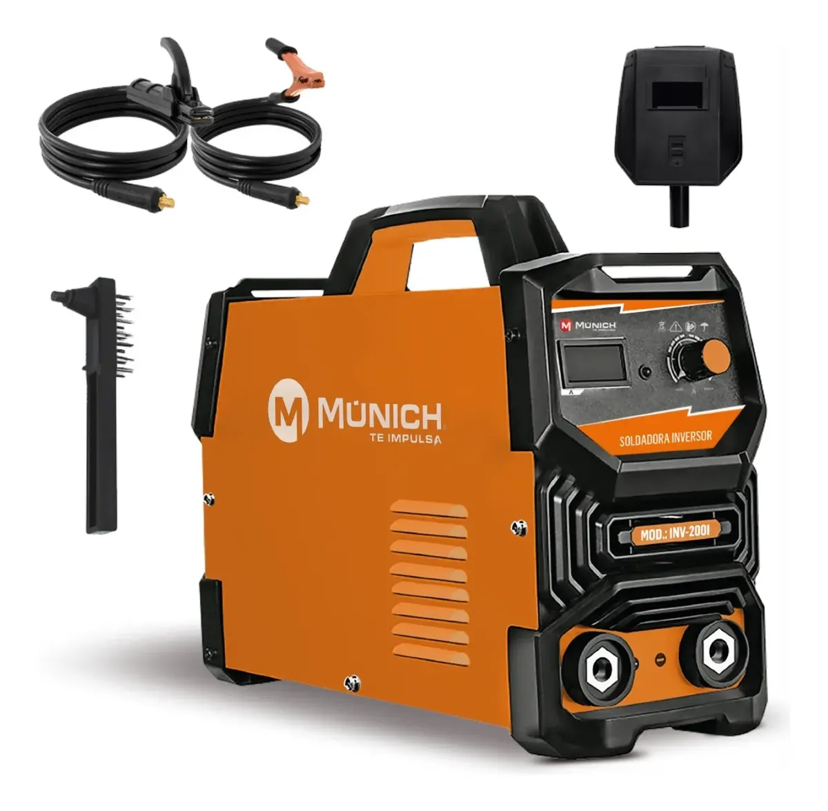 MUNICH Soldadora Inverter Portátil 200 A 110/220 V 60 Hz MUNINV-200I