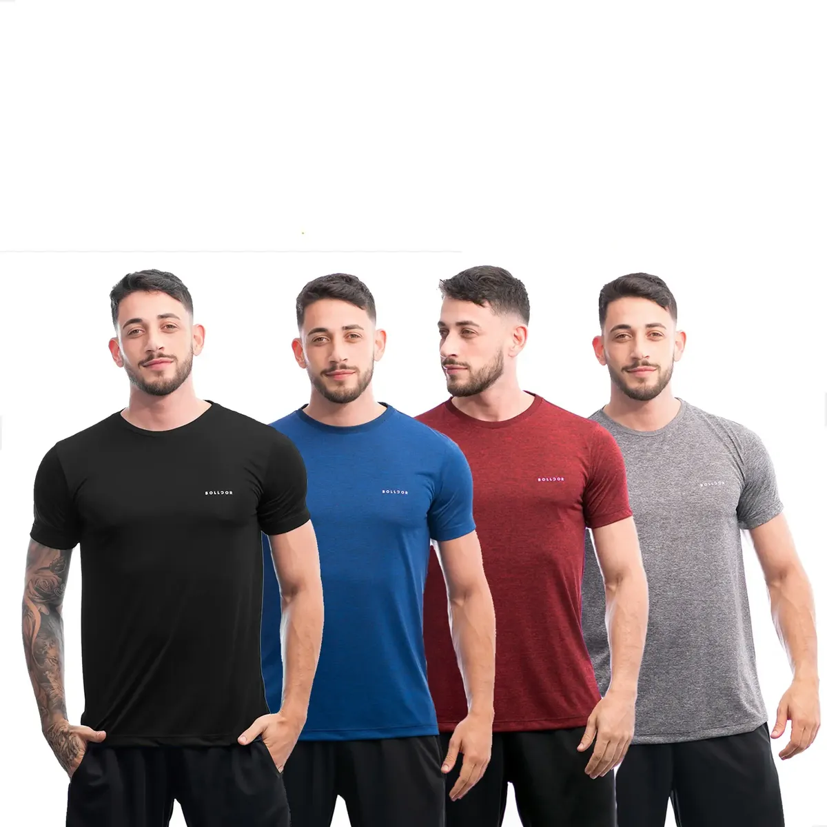 Kit 4 Camisas Dry Fit Academia Esportiva Com Proteção Uv