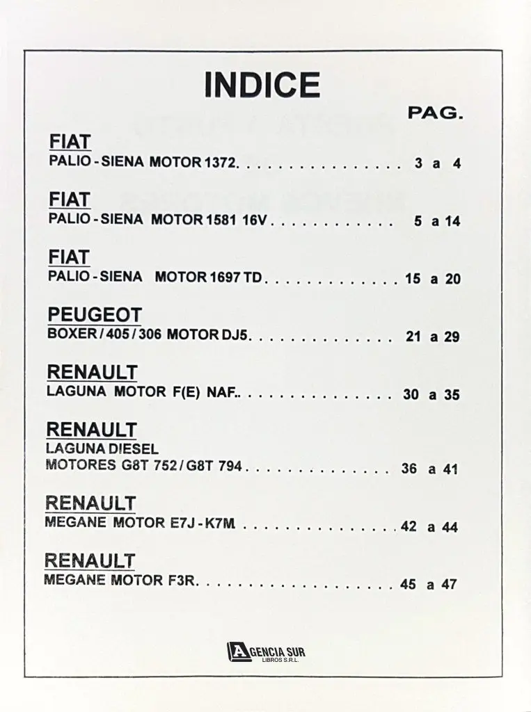 1223-1 Manual de Servicio FIAT, PEUGEOT, RENAULT