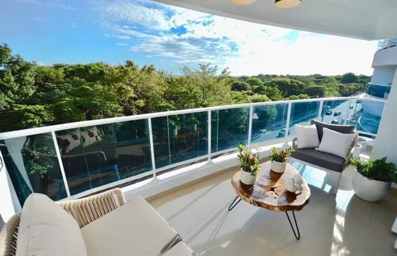 Exclusivo Apartamento En Renta Amoblado 3 Habitaciónes Con Estudio Av. Anacaona Los Cacicazgos D.n. Santo Domingo