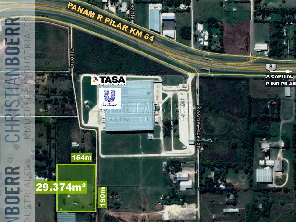 Campo 3has Calle Lateral Alt. Panamericana Km64-  Pilar