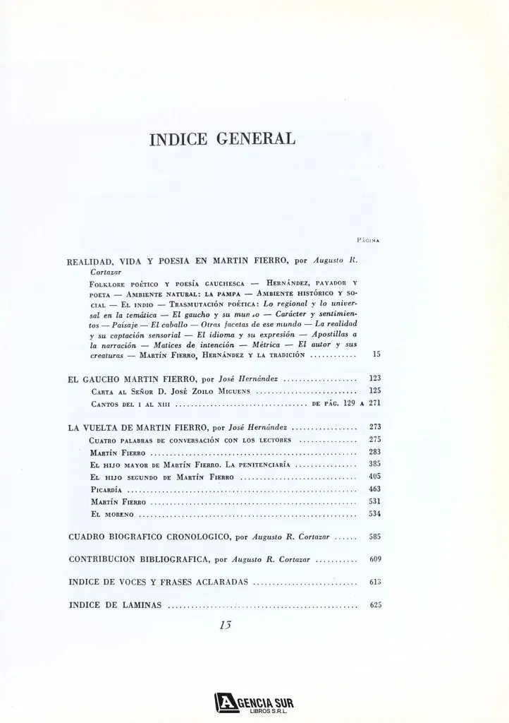 MARTÍN FIERRO de José Hernández