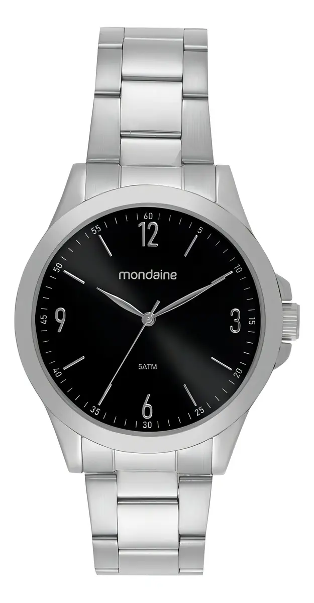 Relogio Mondaine Masculino Ref: 83515g0mvne3 Casual Prateado
