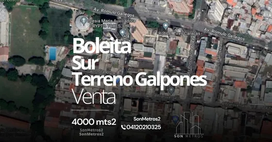 Terreno Galpón Venta Boleita Sur Av Las Palmas 4000 Mts2 Sonmetros2