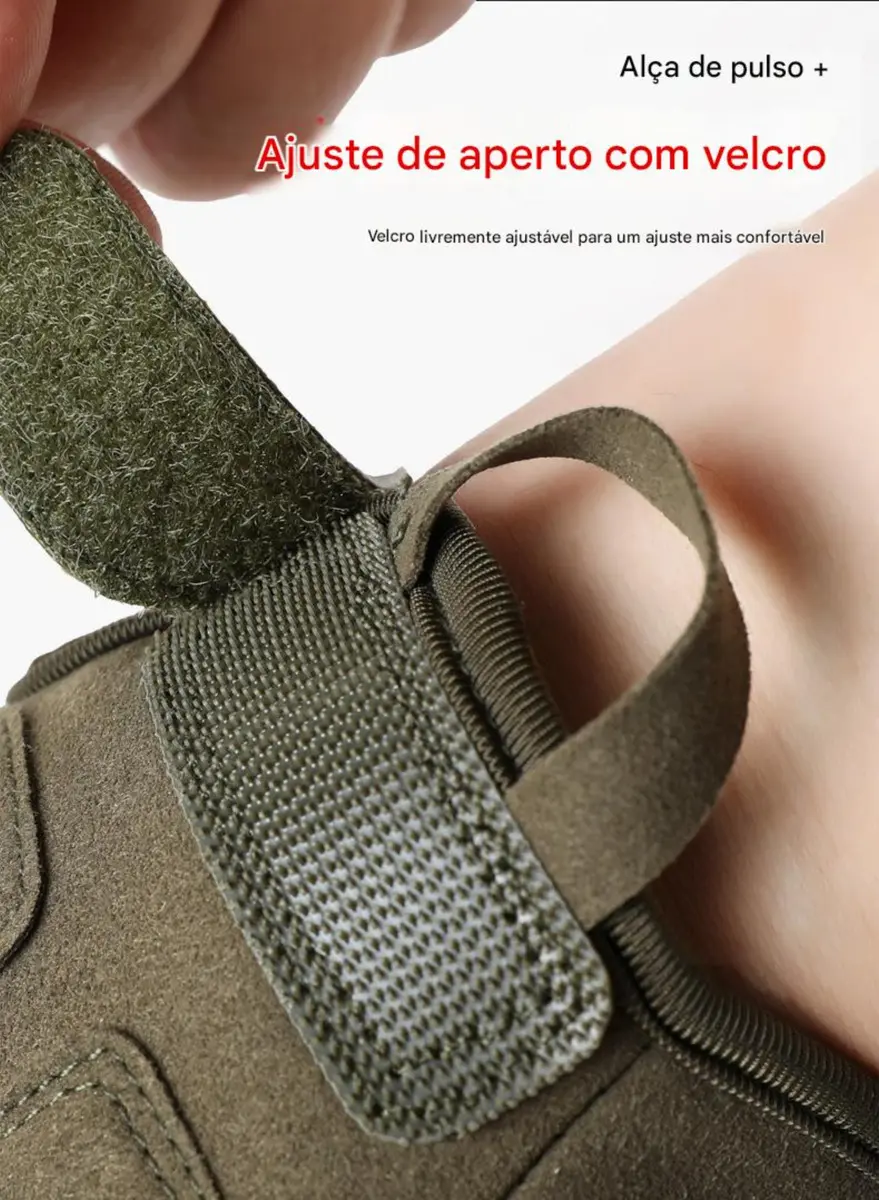Luva Tática Completa Touch Antiderrapante P/ Moto E Trilhas — foto 9
