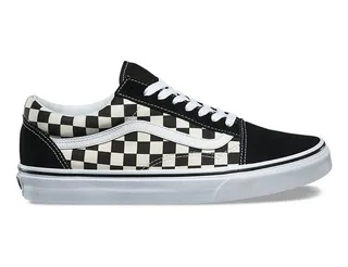 Green checkered old skool vans 2025