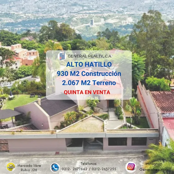 Espectacular Casa En Venta 930 M2 Alto Hatillo 