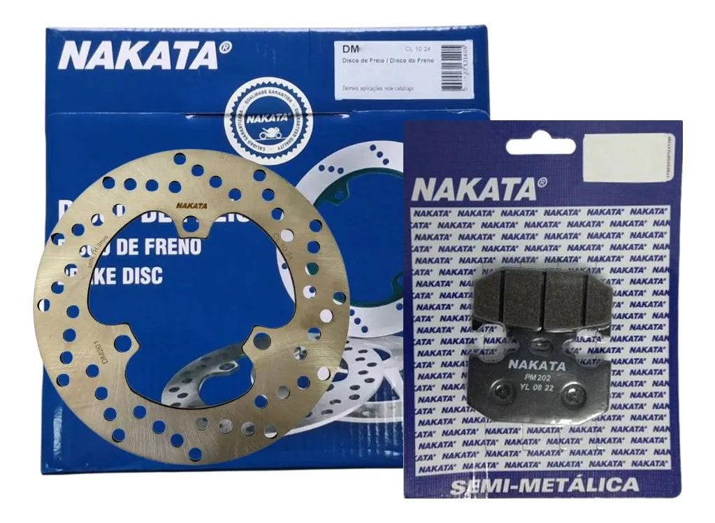 Kit Disco Pastilha Freio Traseira Crosser 150 2024 2025 2026