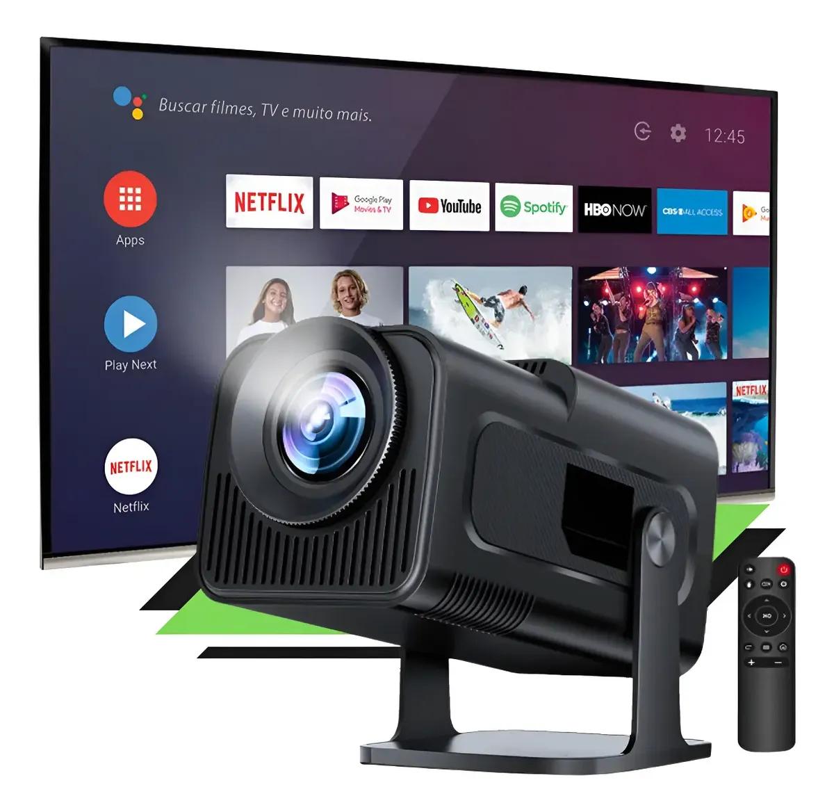 Projetor Hy320 Mini 4k Android 11 Wi-fi Bluetooth Cinema
