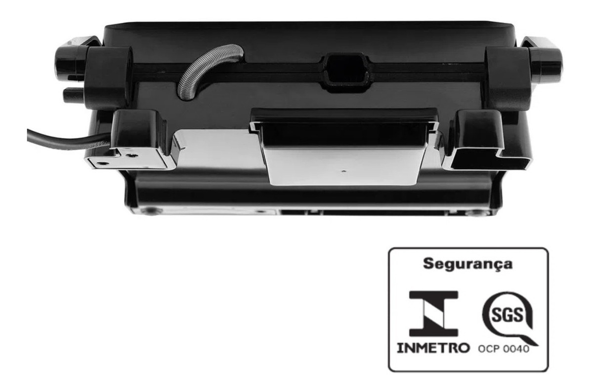 Sanduicheira Grill Elétrica Press Misteira Abertura 180 Inox Cor Preto 110V