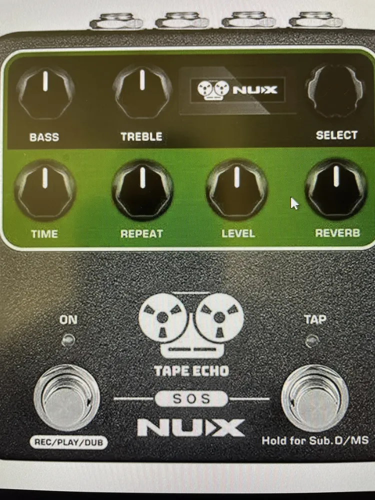 ギター NUX NDD-7 TAPE ECHO Pedal de efeito NUX Verdugo Tape Echo NDD-7 preto | Parcelamento