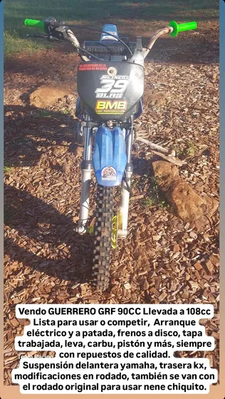 Guerrero Grf 90cc Llevada A 108cc Lista Para Usar O Competir
