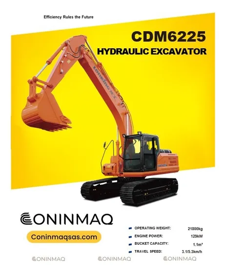 Excavadora Lonking Cdm6225 22 Toneladas