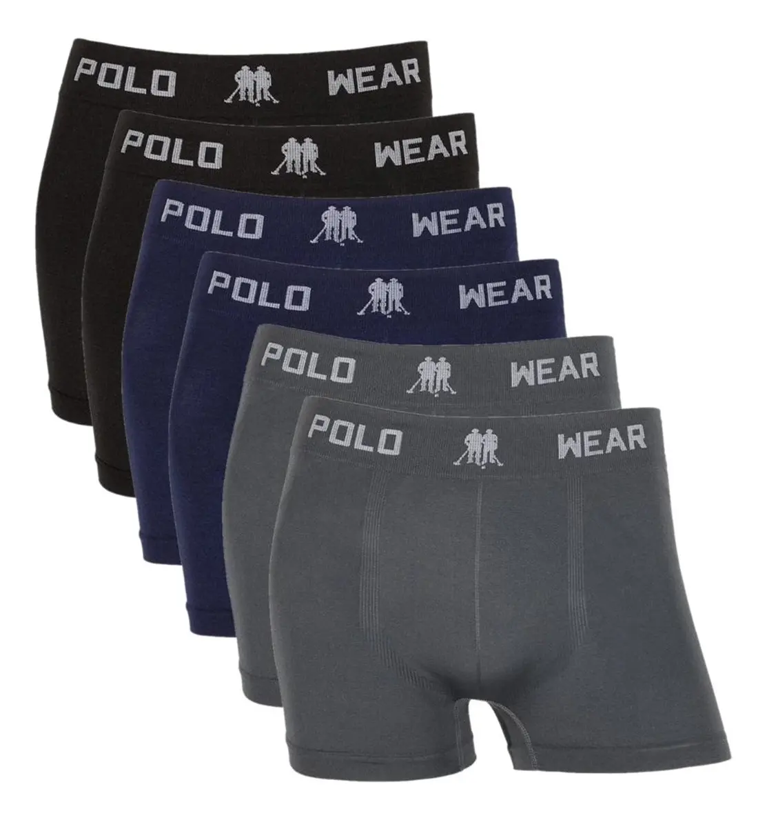 Kit 6 Cuecas Boxer Infantis Polo Wear