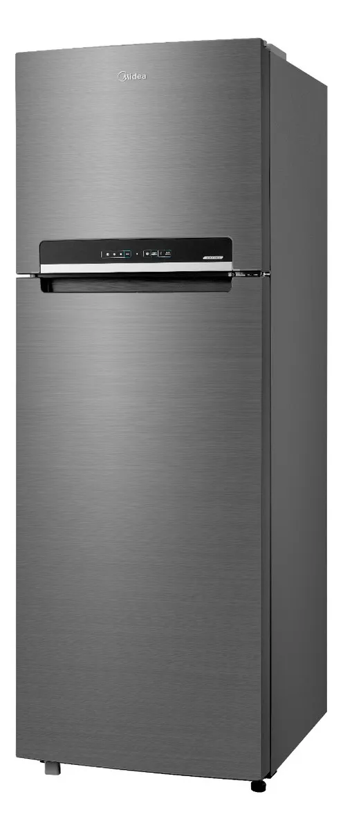 Geladeira com freezer inverter Midea Frost Free Duplex MDRT533EVD461 con capacidad de 394L inox