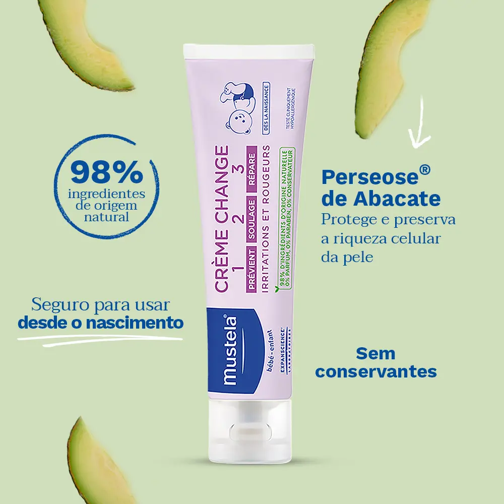 Mustela Creme Preventivo Vitaminado de Assaduras produto