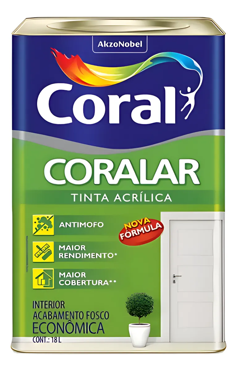 Tinta Coralar Acrílica Anti Mofo Coral
