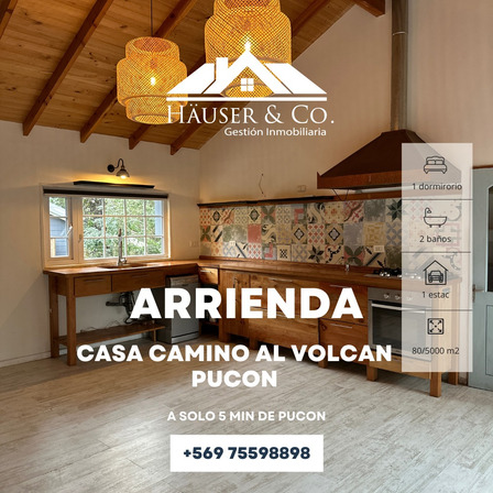 Estilosa Casa 1 Dorm 2 Baños Camino Al Volcan 5 Min De Pucon Estilosa Casa 1 Dorm 2 Baños Camino Al Volcan 5 Min De Pucon