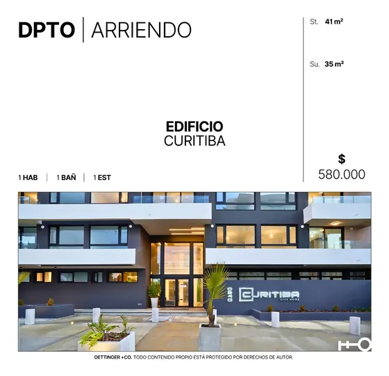 Departamento Amoblado En Arriendo - Edificio Curitiba
