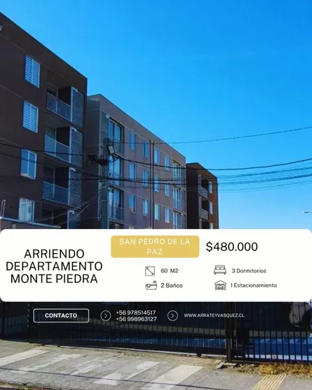 Arriendo Departamento 3 Dormitorios