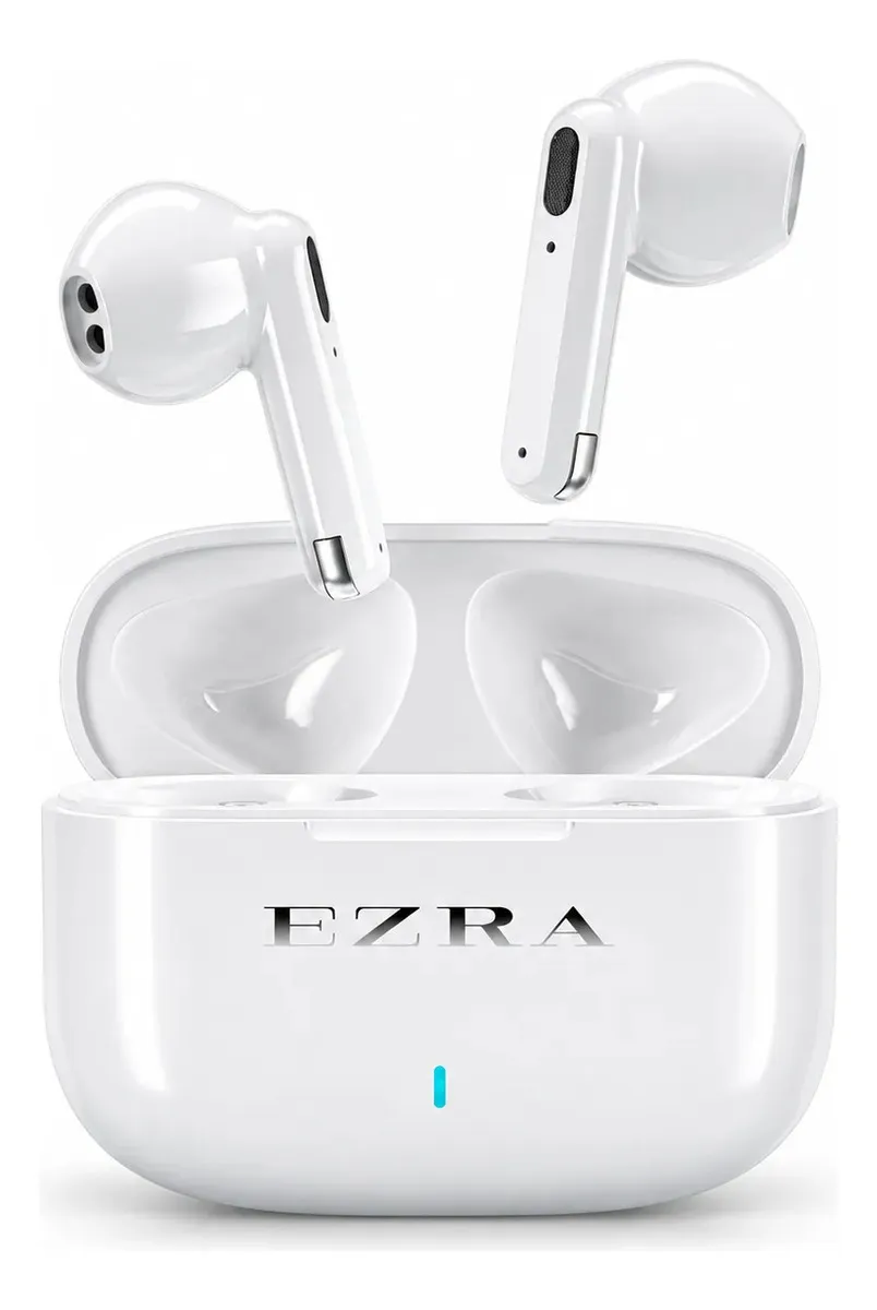 Fone De Ouvido Bluetooth 5.3 Tws Com Microfone Par Sem Fio Duplo Ezra Corrida Exercícios Premium Academia
