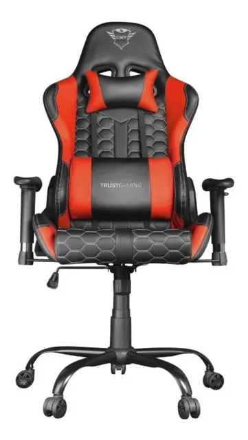 SILLA GAMER REPOSAPIES COJIN CERVICAL RECLINABLE UMEKO ROJA