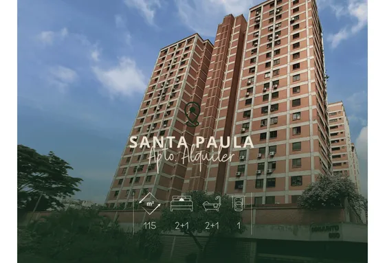 Santa Paula Alquiler Apartamento 115m2, 2+1h/2+1b/1p