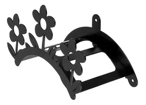 Suporte Enrolador Mangueira Jardim Flores