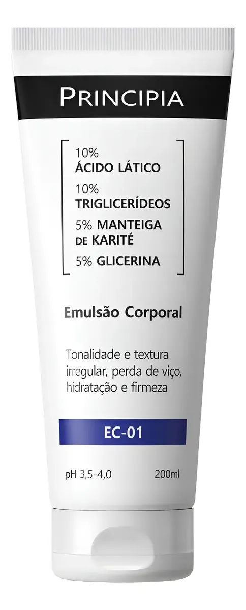 Emulsão Corporal Principia C/ 10% Ácido Lático Ec-01 200ml