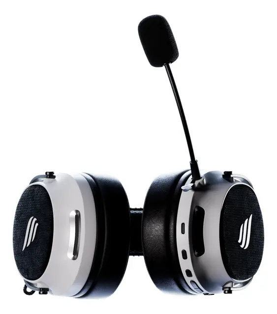 Headset Gamer Fallen Morcego Pro Bluetooth E Wireless 2.4ghz 7.1 Branco E Preto Branco/preto