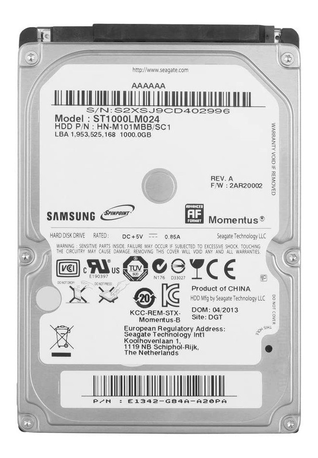 Hdd samsung st1000lm024 не определяется