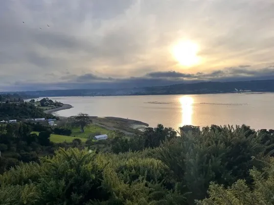 12,47 Hectáreas Vista Canal Dalcahue Y Borde De Playa Chiloé