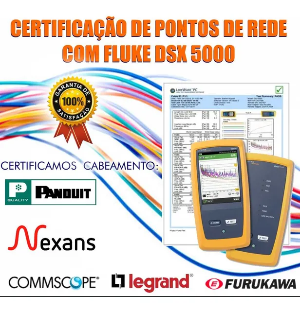 Certificação De Rede Fluke Dsx - Rj 9 7138  1260