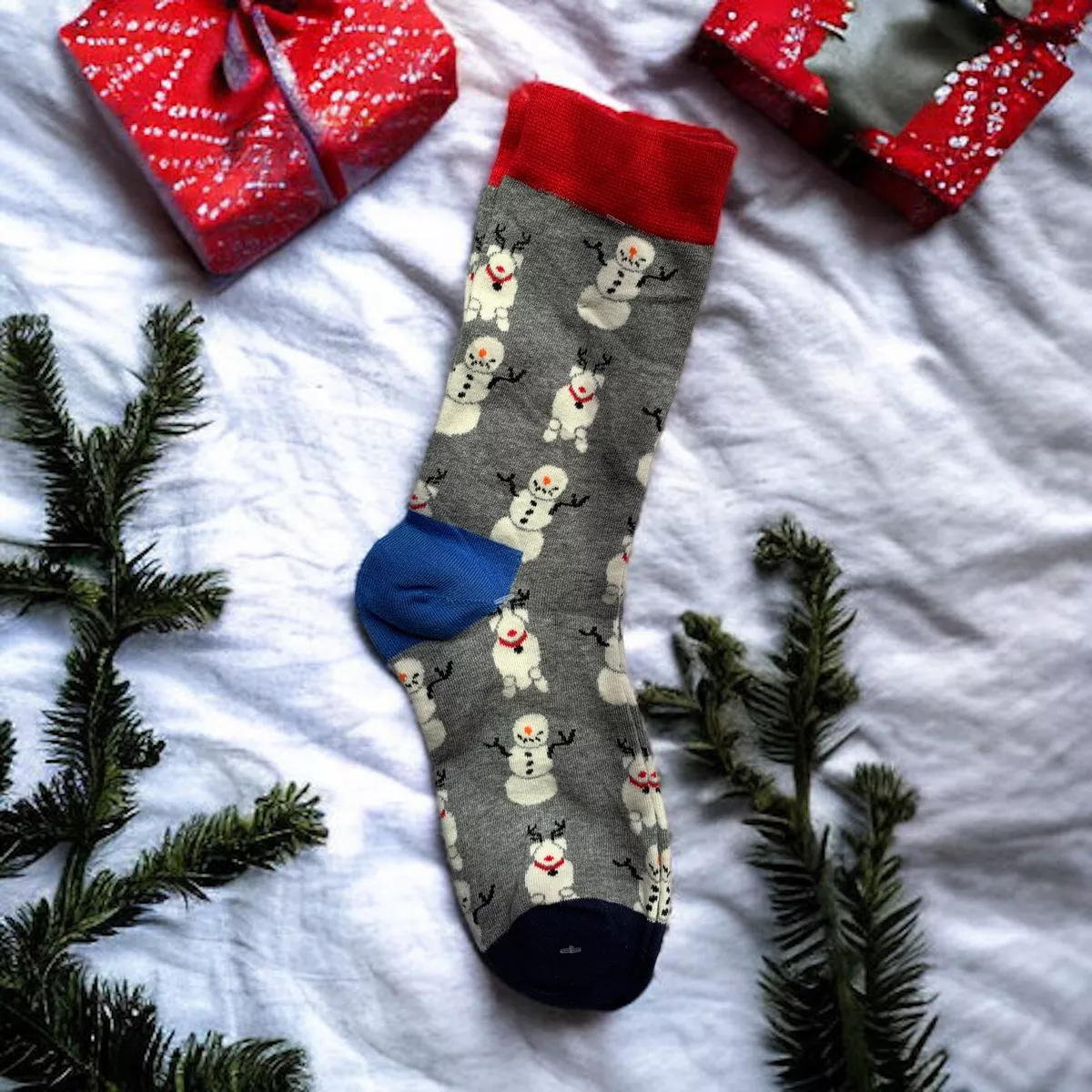 calcetines navideños mujer