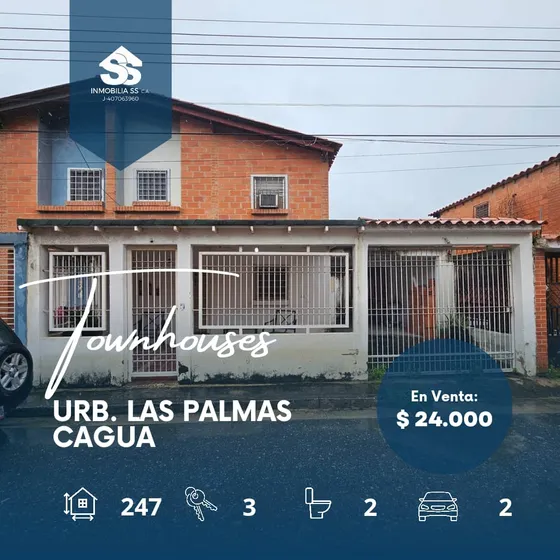 Casa En Venta - Urb. Las Palmas,. Cagua 