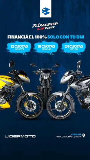 Bajaj Rouser Ls 125 (no Ybr 125) Precio *anticipo* Lidermoto