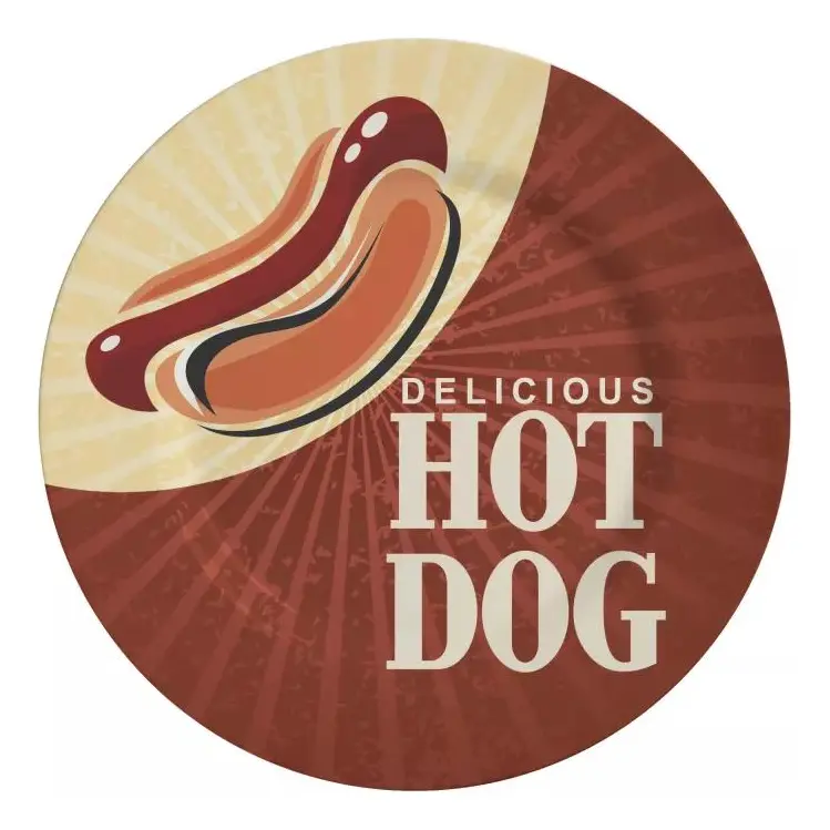 Conjunto De 6 Pratos Sobremesa Hot Dog Collection Alleanza