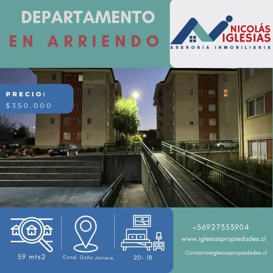 Dpto Arriendo Pedro De Valdivia. Temuco