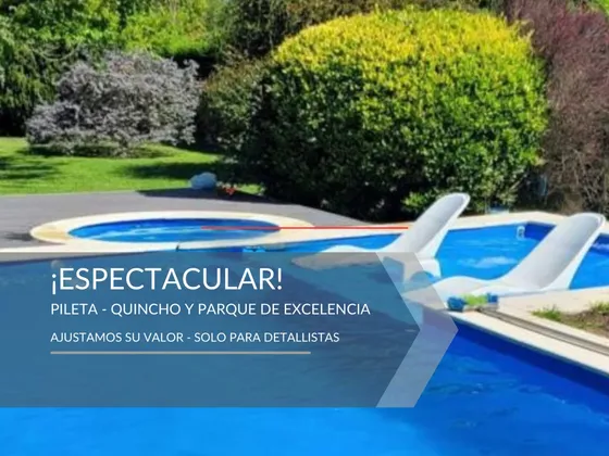 Espectacular Pileta, Quincho Y Un Asombroso Parque A La Venta - 20 De Junio 