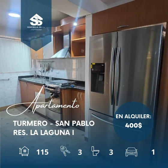 Se Alquila Remodelado Apartamento Turmero Res. Laguna 2