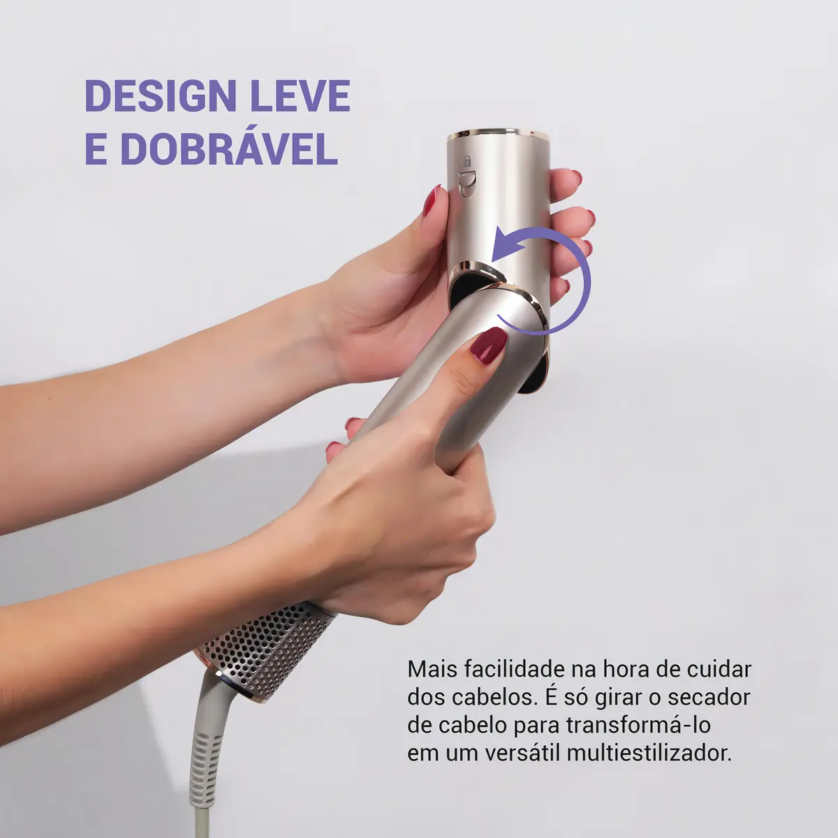 Secador Philco dobrável e compacto